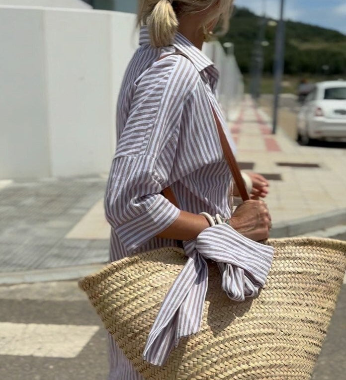 Muireann - Chic Striped Blouse