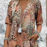 Aoibhín - V-Neck Lightweight Midi Dress