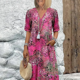 Aoibhín - V-Neck Lightweight Midi Dress