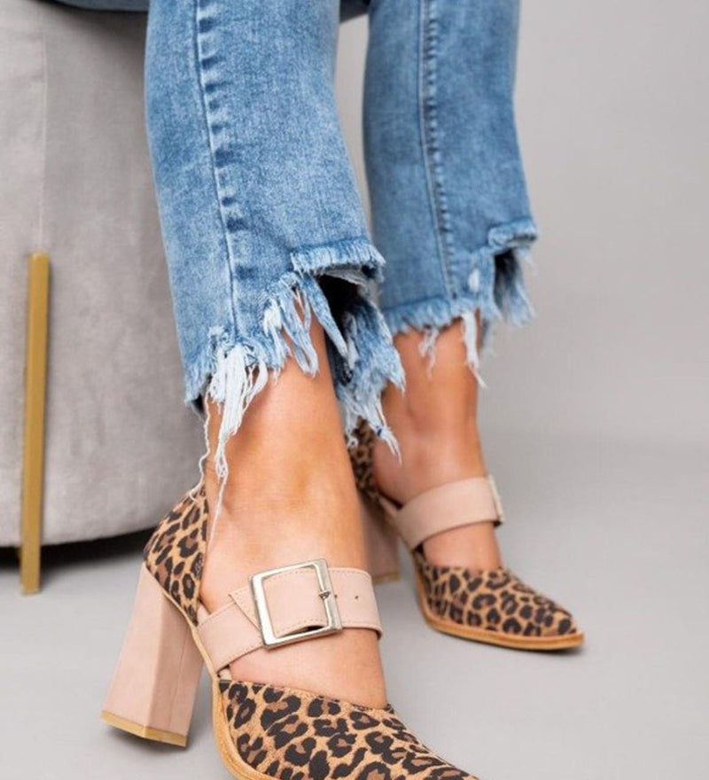 Sláine - Leopard Print Sandals