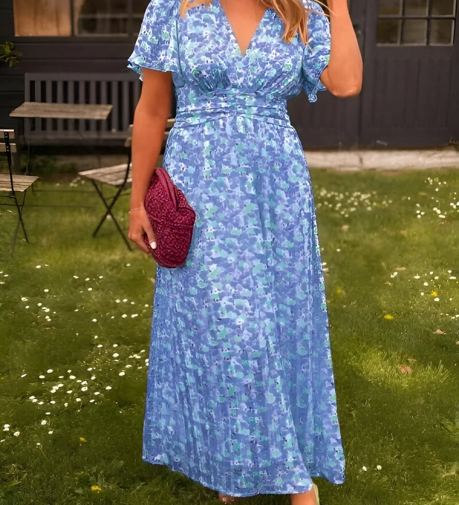 Éabha - Elegant Floral Maxi Dress