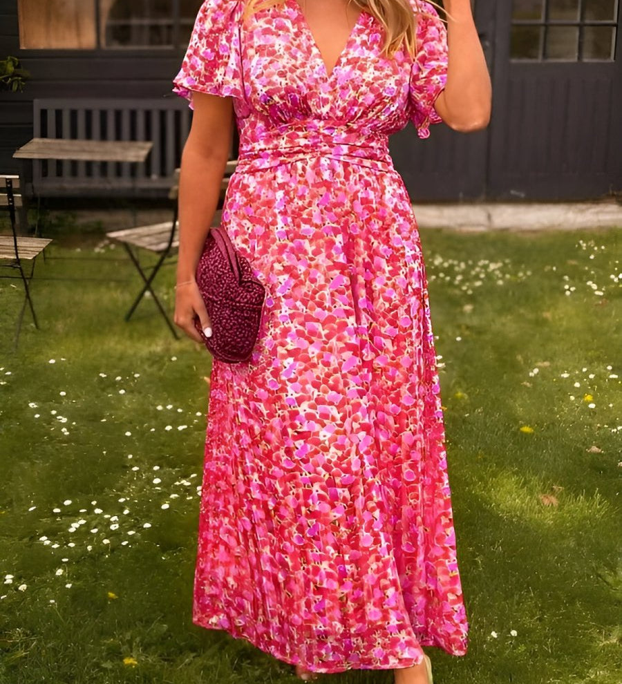 Éabha - Elegant Floral Maxi Dress